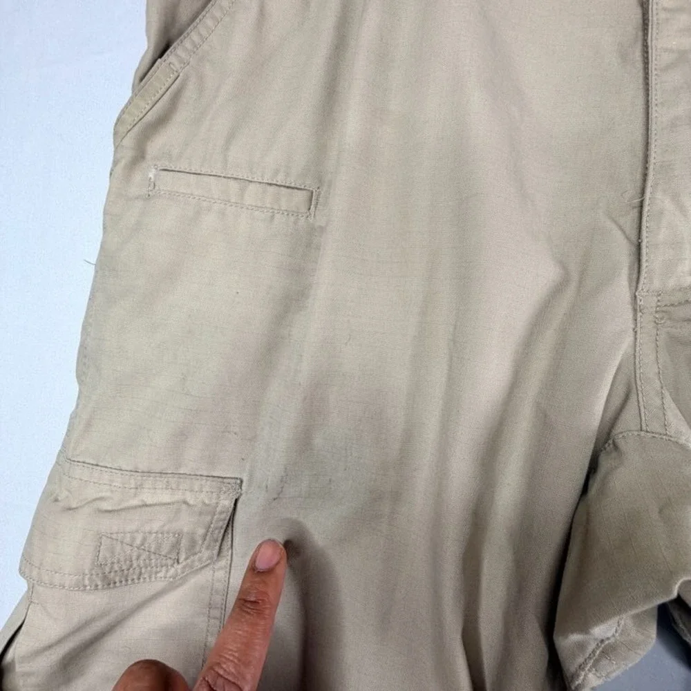 5.11 Tactical Series Mens 34x32 Khaki Tan Ripstop Cargo Pants Style 74273